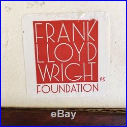 Frank Lloyd Wright Foundation Motawi Tile Works Framed Ann Arbor Mi 11.5 X 7.5