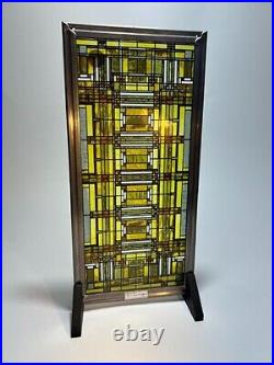 Frank Lloyd Wright Foundation Official Oak Park Skylight Glass Display with Stand