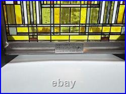 Frank Lloyd Wright Foundation Official Oak Park Skylight Glass Display with Stand