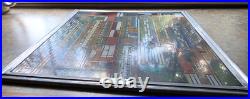 Frank Lloyd Wright Foundation STAINED GLASS Panel Suncatcher 12 by 11