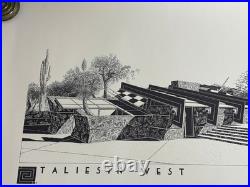 Frank Lloyd Wright Foundation TALIESIN WEST poster print Jacob Furnald DRAWING