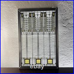 Frank Lloyd Wright Foundation Tree of Life Stained Glass Panel 12.75 x 8.5