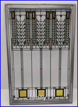 Frank Lloyd Wright Foundation Tree of Life Stained Glass Panel 12.75 x 8.5