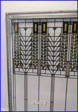 Frank Lloyd Wright Foundation Tree of Life Stained Glass Panel 12.75 x 8.5