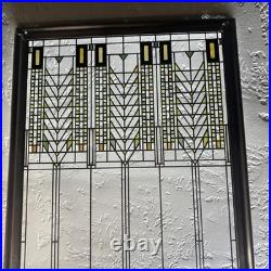 Frank Lloyd Wright Foundation Tree of Life Stained Glass Panel 12.75 x 8.5