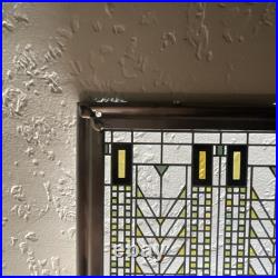 Frank Lloyd Wright Foundation Tree of Life Stained Glass Panel 12.75 x 8.5