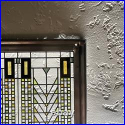 Frank Lloyd Wright Foundation Tree of Life Stained Glass Panel 12.75 x 8.5