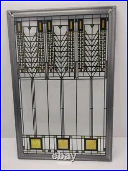 Frank Lloyd Wright Foundation Tree of Life Stained Glass Panel 12.75 x 8.5