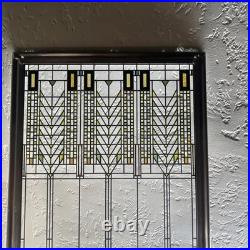 Frank Lloyd Wright Foundation Tree of Life Stained Glass Panel 12.75 x 8.5