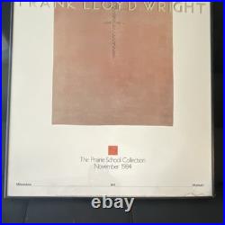 Frank Lloyd Wright Framed Large Poster The Prairie School Collection 1984