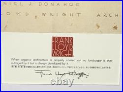 Frank Lloyd Wright Framed Poster The Donahoe Project