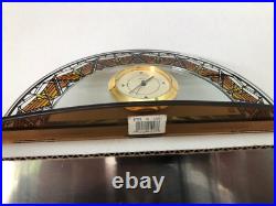 Frank Lloyd Wright Glass Desk Mantle Clock Bulova Arch