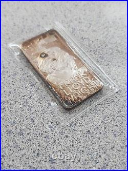 Frank Lloyd Wright Hamilton Mint Greatest Americans 1 Troy oz. 999 Silver Bar