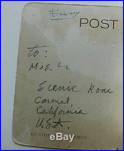 Frank Lloyd Wright Handwritten Letter On Postcard Signed Twice To Client Clinton