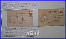 Frank Lloyd Wright Handwritten Letter On Postcard Signed Twice To Harry Boyle