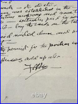 Frank Lloyd Wright Handwritten Signed Memorandum St Francis Hotel Guggenheim