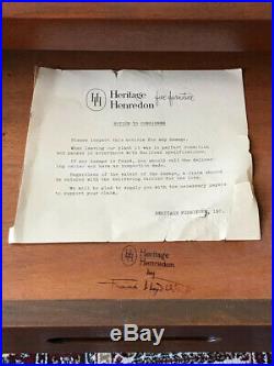 Frank Lloyd Wright Heritage Henredon Mahogany furniture from 1955