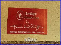 Frank Lloyd Wright Heritage-Henredon Taliesin Line Pair Barrel Back Club Chairs