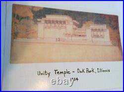 Frank Lloyd Wright High Quality Reproduction Vtg Unity Temple Oak Park Illinois