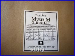 Frank Lloyd Wright Hollyhock House Needlepoint Textile Art Framed 12x24