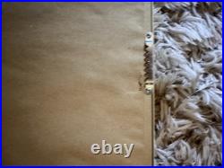 Frank Lloyd Wright Hollyhock House Needlepoint Textile Art Framed 12x24