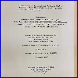 Frank Lloyd Wright Imperial Hotel Cary James 1968 Tuttle Signed/Inscribed