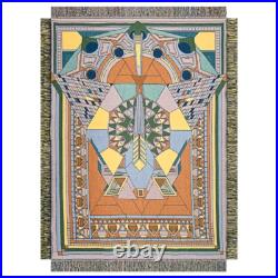 Frank Lloyd Wright Imperial Peacock Tapestry Throw Blanket