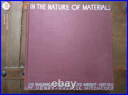 Frank Lloyd Wright In The Nature of Materials. Buildings 1887-1941 1942 1st