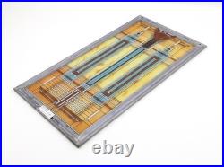 Frank Lloyd Wright Inspired Art Glass Panel Hanging Window Decor