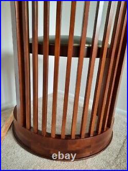 Frank Lloyd Wright Inspired Barrel Chair-Cherry-Pre-owned- Stunning