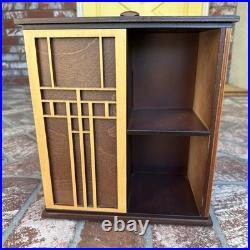 Frank Lloyd Wright Inspired Rotating Bookcase/CD Holder