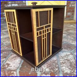 Frank Lloyd Wright Inspired Rotating Bookcase/CD Holder