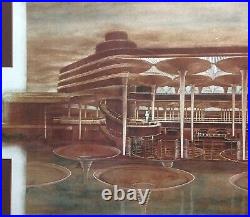 Frank Lloyd Wright/Johnson Wax 100th Anni. Great Workroom Ltd Ed Print Rare