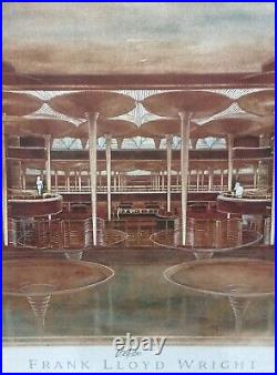Frank Lloyd Wright/Johnson Wax 100th Anni. Great Workroom Ltd Ed Print Rare