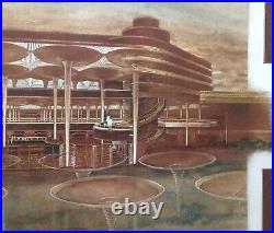 Frank Lloyd Wright/Johnson Wax 100th Anni. Great Workroom Ltd Ed Print Rare