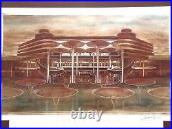 Frank Lloyd Wright/Johnson Wax 100th Anni. Great Workroom Ltd Ed Print Rare