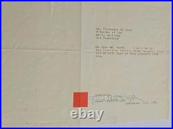 Frank Lloyd Wright Letter Taliesin EMBOSSED Stationery WITH PROVENANCE