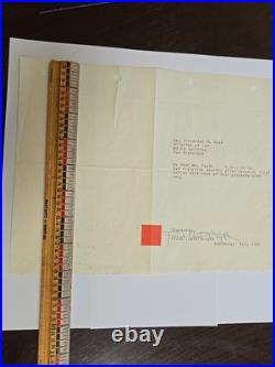 Frank Lloyd Wright Letter Taliesin EMBOSSED Stationery WITH PROVENANCE