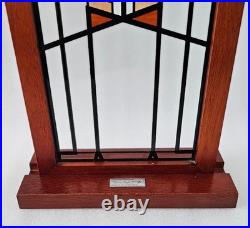 Frank Lloyd Wright Licensed Framed Stained Glass Panel Reproduction Vintage 18 Frank Lloyd Wright Licensed Framed Stained Glass Panel Reproduction Vintage 18