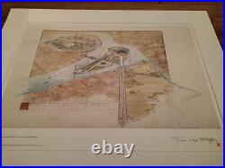Frank Lloyd Wright Lithograph AP Edition Certified by the Foundation