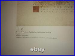 Frank Lloyd Wright Lithograph AP Edition Certified by the Foundation