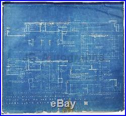 Frank Lloyd Wright Lloyd Lewis House Original Blueprint, 1939