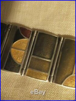 Frank Lloyd Wright Lori McLean Bracelet Jewelry Enamel Sterling Silver MOMA 2000