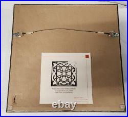 Frank Lloyd Wright Luxfer Prism Molded Glass Panel Framed Wall Art
