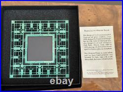 Frank Lloyd Wright Luxfer Prism Molded Glass Panel Framed Wall Art