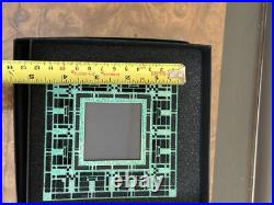 Frank Lloyd Wright Luxfer Prism Molded Glass Panel Framed Wall Art