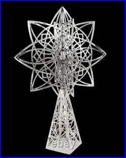 Frank Lloyd Wright Luxfer Silver Plated Christmas Tree Topper Gift