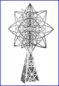 Frank Lloyd Wright Luxfer Silver Plated Christmas Tree Topper Gift