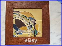 Frank Lloyd Wright MARCH BALLOONS Ceramic Framed Wall Tile By Motawi Tileworks