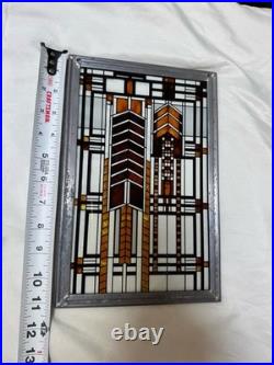 Frank Lloyd Wright MCM Autumn Sumac Stained Glass Suncatcher 11x7.5 Wall Decor